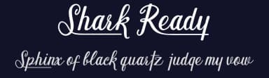Shark Ready by cove703 — Script Handwritten Font — thumbnail 2