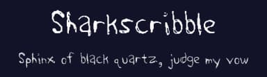 Sharkscribble by Zach Willard — Script Handwritten Font — thumbnail 2