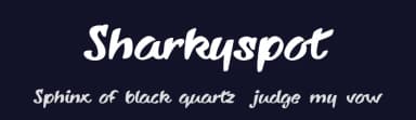 Sharkyspot by Roland Huse Design — Script Handwritten Font — thumbnail 2