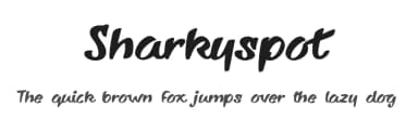 Sharkyspot by Roland Huse Design — Script Handwritten Font — thumbnail 1