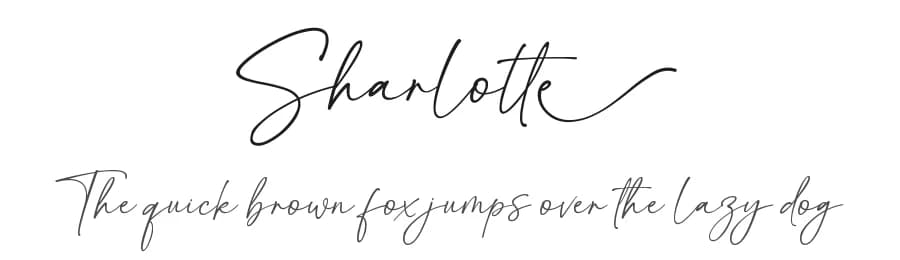Sharlotte by MJB Letters — Script Handwritten Font
