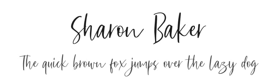 Sharon Baker by Letterhend Studio — Script Handwritten Font