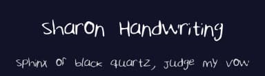 Sharon Handwriting by Sharon Dgz — Script Handwritten Font — thumbnail 2