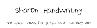 Sharon Handwriting by Sharon Dgz — Script Handwritten Font — thumbnail 1