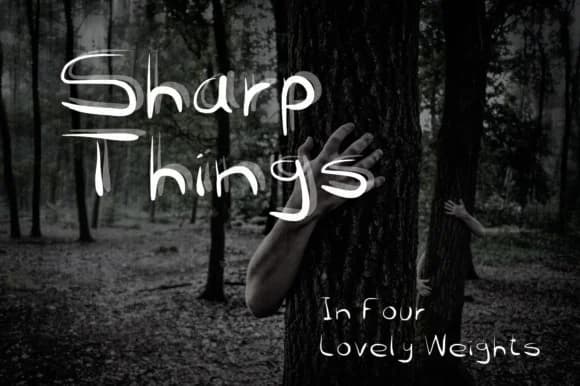 Sharp Things Font by GraphicsBam Fonts — Script Handwritten Font