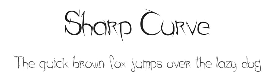 Sharp Curve by DuffanyHero — Script Handwritten Font