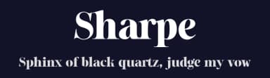 Sharpe by Måns Grebäck — Serif Font — thumbnail 2