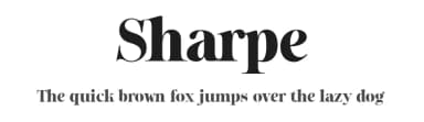 Sharpe by Måns Grebäck — Serif Font — thumbnail 1