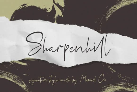 Sharpenhill Font by TempCraft — Script Handwritten Font