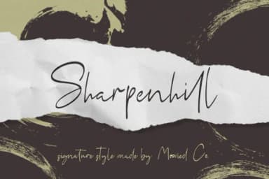 Sharpenhill Font by TempCraft — Script Handwritten Font — thumbnail 1