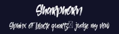 Sharphorn by Noah Type — Script Handwritten Font — thumbnail 2