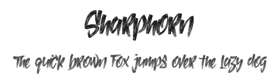 Sharphorn by Noah Type — Script Handwritten Font