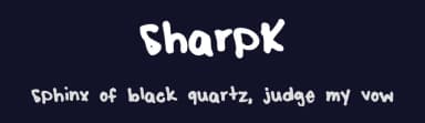 SharpK by Krista — Script Handwritten Font — thumbnail 2