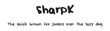 SharpK by Krista — Script Handwritten Font — thumbnail 1