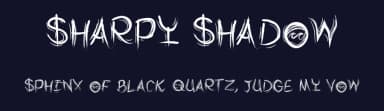 Sharpy Shadow by McClymonds Graphic Design — Script Handwritten Font — thumbnail 2