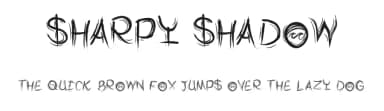 Sharpy Shadow by McClymonds Graphic Design — Script Handwritten Font — thumbnail 1