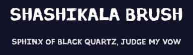 Shashikala Brush by Vanburn Gonsalves — Script Handwritten Font — thumbnail 2