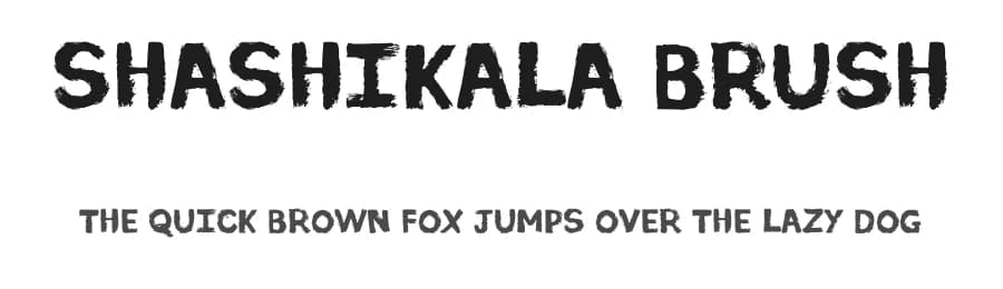Shashikala Brush by Vanburn Gonsalves — Script Handwritten Font