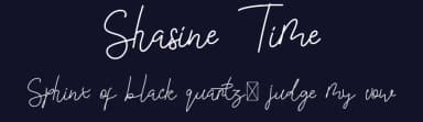 Shasine Time by Edric Studio — Script Handwritten Font — thumbnail 2