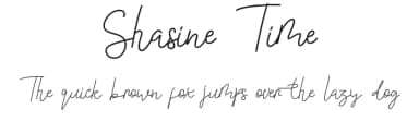 Shasine Time by Edric Studio — Script Handwritten Font — thumbnail 1