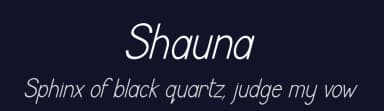 Shauna by mbafonts — Sans Serif Font — thumbnail 2