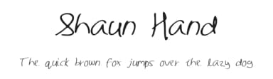 Shaun Hand by Shaun Willimas — Script Handwritten Font — thumbnail 1