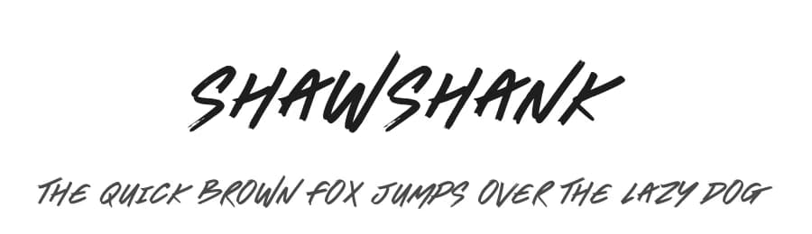 Shawshank by JSH creates — Script Handwritten Font