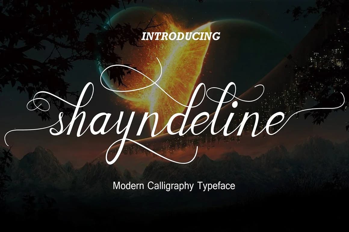 Shayndeline Font by dwar85raster — Script Handwritten Font