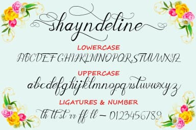 Shayndeline Font by dwar85raster — Script Handwritten Font — thumbnail 8