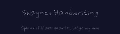 Shaynes Handwriting by Shayne A — Script Handwritten Font — thumbnail 2