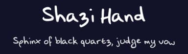 Shazi Hand by Shazi Chan — Script Handwritten Font — thumbnail 2