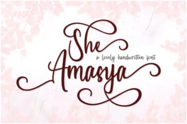 She Amasya Font by Marchtwentype — Script Handwritten Font — thumbnail 1