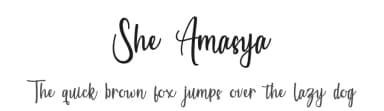 She Amasya by Marchtwentype — Script Handwritten Font — thumbnail 1