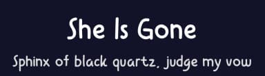 She Is Gone by setyaisiam _type — Script Handwritten Font — thumbnail 2