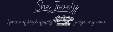 She Lovely by Noah Type — Script Handwritten Font — thumbnail 2
