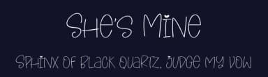 She's Mine by olivetype — Script Handwritten Font — thumbnail 2