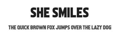 She Smiles by Chequered Ink — Sans Serif Font — thumbnail 1