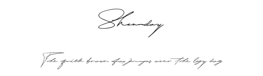 Sheanday by Mozyen Studio — Script Handwritten Font