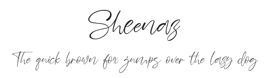 Sheenaz by Khurasan — Script Handwritten Font