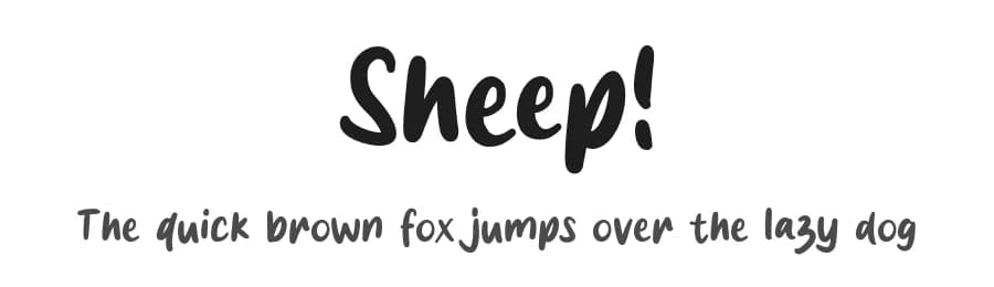 Sheep by MJType — Script Handwritten Font