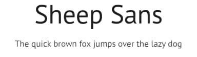 Sheep Sans by Álvaro Thomáz — Sans Serif Font — thumbnail 1