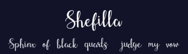 Shefilla by Dharmas Foundry — Script Handwritten Font — thumbnail 2