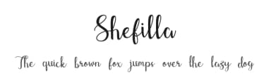 Shefilla by Dharmas Foundry — Script Handwritten Font — thumbnail 1