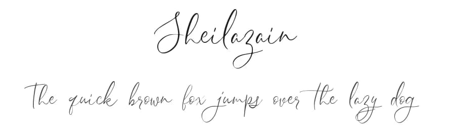 Sheilazain by Typia Nesia — Script Handwritten Font