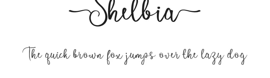 Shelbia by Calligraphy Fonts — Script Handwritten Font — preview 1