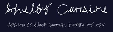 Shelby Cursive by Shelby Porter — Script Handwritten Font — thumbnail 2