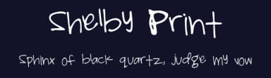 Shelby Print by Shelby Porter — Script Handwritten Font — thumbnail 2