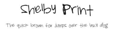 Shelby Print by Shelby Porter — Script Handwritten Font — thumbnail 1