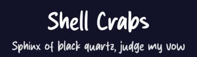 Shell Crabs by MJType — Script Handwritten Font — thumbnail 2