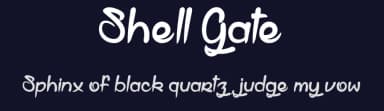 Shell Gate by dcoxy - Greg Medina — Script Handwritten Font — thumbnail 2
